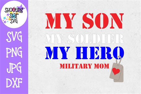 My Son My Soldier My Hero Svg Military Mom Svg 562782 Cut Files