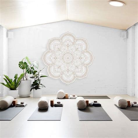 Yoga Studio Design Large Mandala Sticker Vinyl Wall Decal Mandala