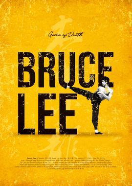 Brucelee Profile Poster Picture Metal Print Paint By Yunur Mawan