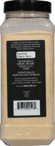 Watkins Organic Garlic Powder Oz Frys Food Stores