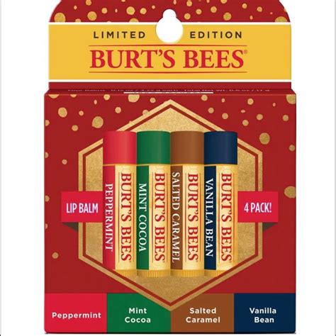 Limited Edition Burt’s Bees Holiday Winter Flavors Lip Balm 4 Pack | Burts bees lip balm, The ...