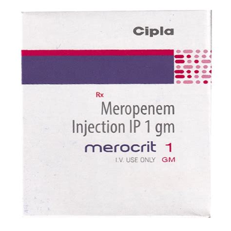 Allopathic Cipla Merocrit Injection For Hospital Gm At Rs Box In