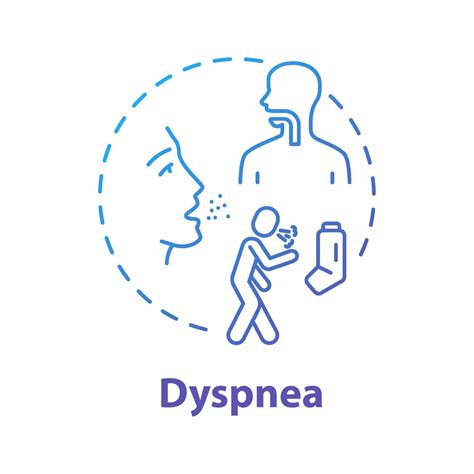 Dyspnea Concept Icon 3159916 Vector Art At Vecteezy