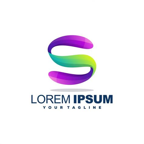 Logotipo Da Letra S Impressionante Vetor Premium