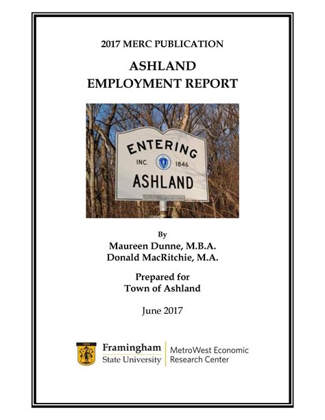 Special Reports - MetroWest Economic Research Center (MERC)