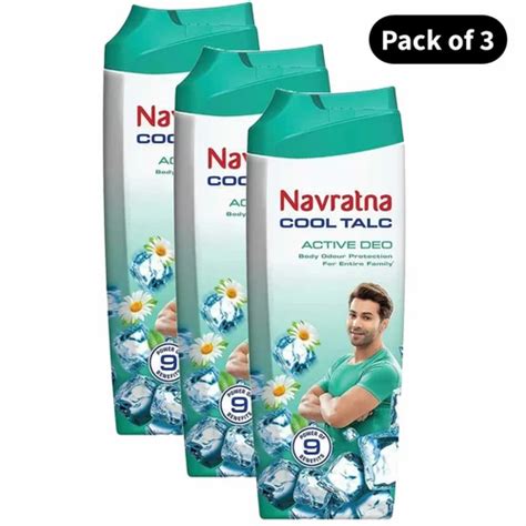 Navratna Active Deo Cool Talc Pack Of G At Rs