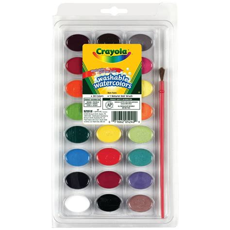 Crayola Washable Watercolor Set, 24-Colors - Walmart.com - Walmart.com