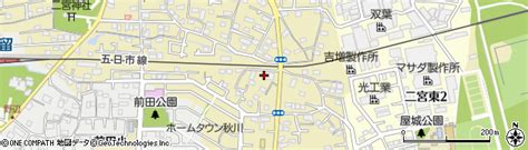 東京都あきる野市二宮1405の地図 住所一覧検索｜地図マピオン