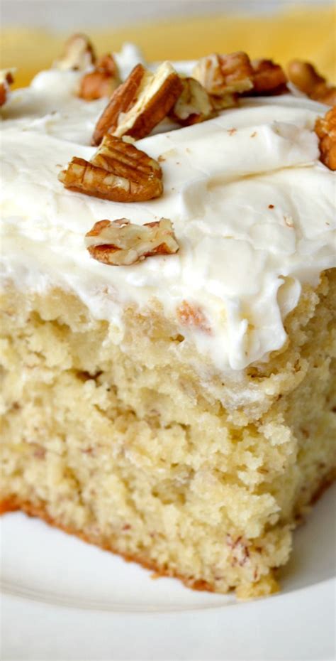 banana nut cake with cream cheese frosting recipe