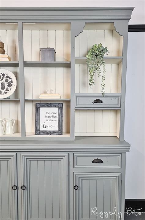 How To Paint Farmhouse Hutch Using Dixie Belle Silk Raggedy Bits