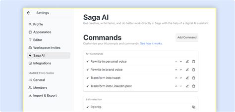 Custom Ai Commands And Prompts Saga Guides