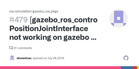 [gazebo_ros_control] PositionJointInterface not working on gazebo 7 / ros kinetic · Issue #479 ...