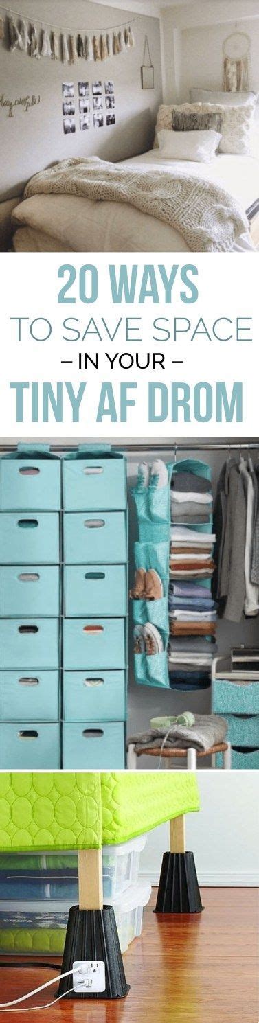 20 Space Saving Hacks For Your Tiny Af Freshman Dorm Society19 Dorm