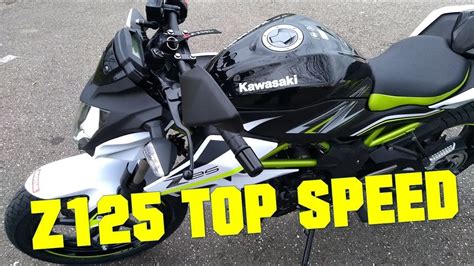 KAWASAKI Z125 TOP SPEED! - YouTube