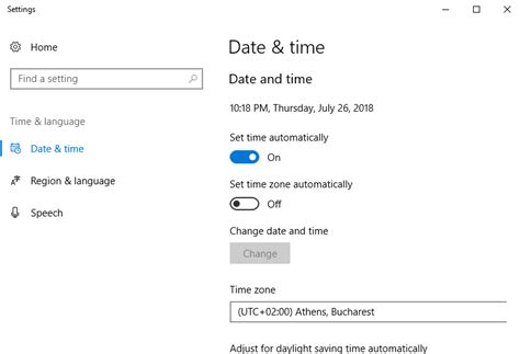 how to fix time on pc