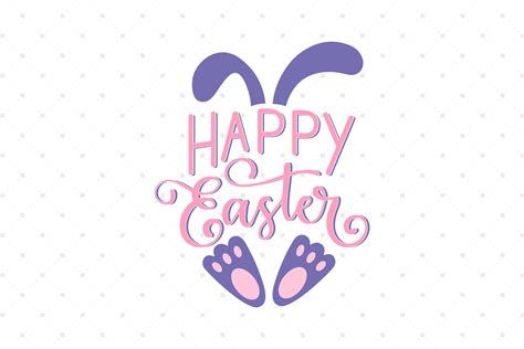 Happy Easter Svg Cut Files