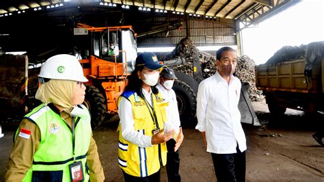 Jokowi Lihat Mesin Olah Sampah Jadi Bahan Bakar Di Tpst Cilacap