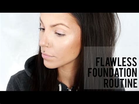 FLAWLESS FOUNDATION ROUTINE Acne Coverage YouTube