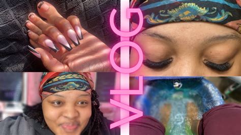 Pamper Vlog Lashes Manicure And Pedicure 💅🏽 Youtube