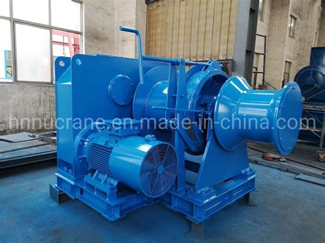 Marine Hydraulic Waterfall Type Double Drums Winch China Marine