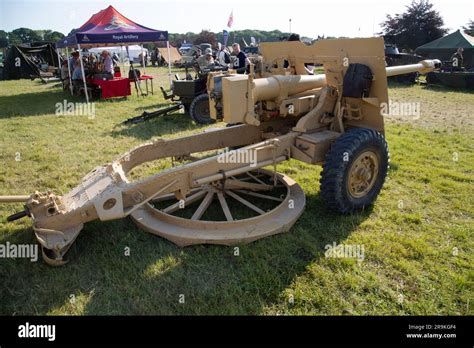 Ordnance QF 25 Pounder British Field Gun And Howitzer Used During The