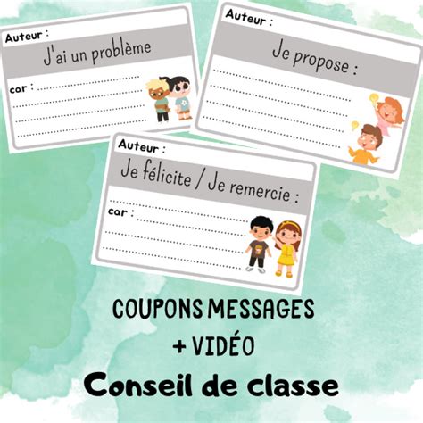 Conseil de classe Messages et vidéos Maîtresse Hérisson