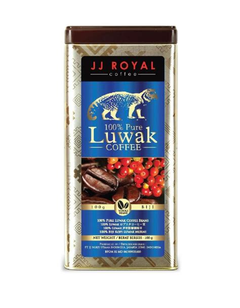 100 Pure LUWAK Coffee From Indonesia Brand JJ Royal Indonesia Original