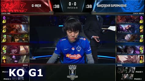 GRX Vs SUP Game 1 Knockout Play In Stage S8 LoL Worlds 2018 G Rex