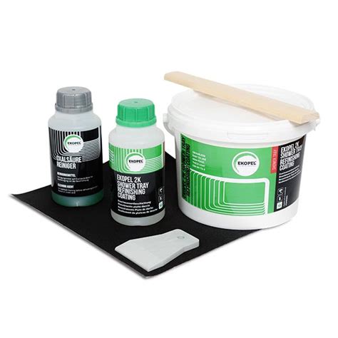 EKOPEL 2K-48 Shower & Sink refinishing coating kit. Curing time 48h. D – EKOPEL 2K Bathtub coatings