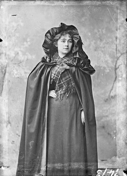 Woman Wearing Kerry Cloak Photographed By Robert French 1880 1900