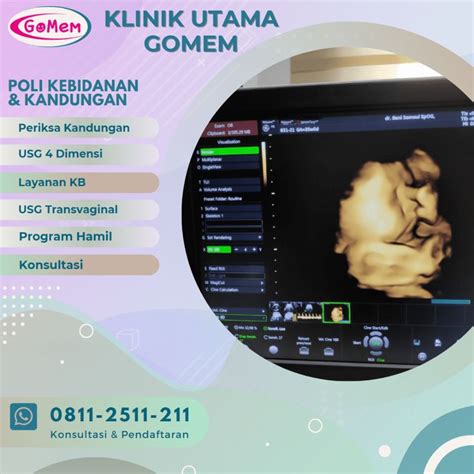 Cek Usg 4d Maos Dan Konsultasi Via Wa Dokter Kandungan 1 Klinik Gomem Margasana Klinik