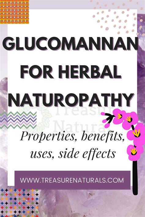 Glucomannan for Herbal Naturopathy: properties, benefits, uses, side ...