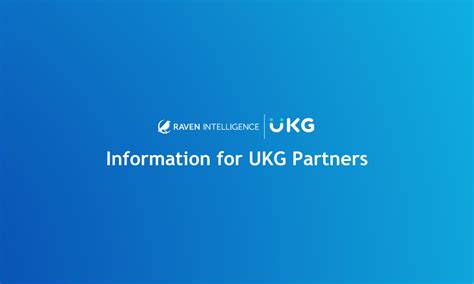 Information For Ukg Partners