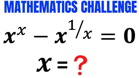 Mathematical Challenge Learn How To Solve Exponential Equation Quickly Math Olympiad