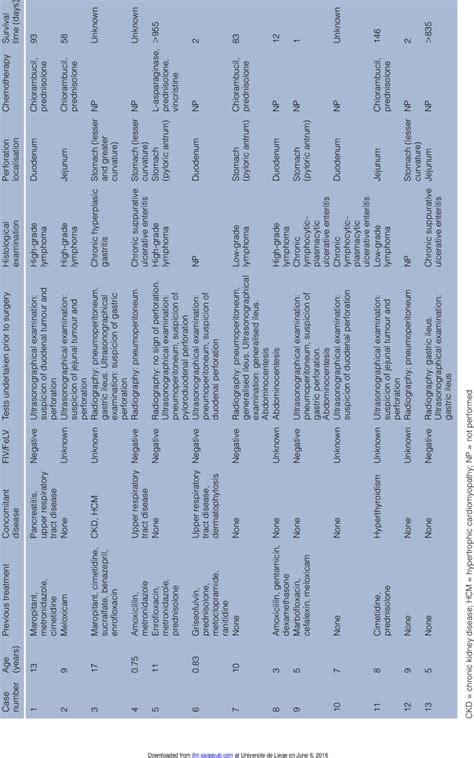 Description Of Age Previous Treatments Concomitant Disease Feline