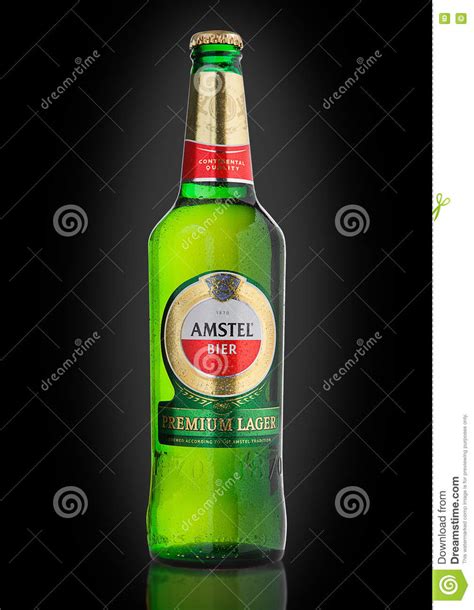 Bottle Of Amstel Radler Non Alcoholic Lemon Beer Editorial Photo ...