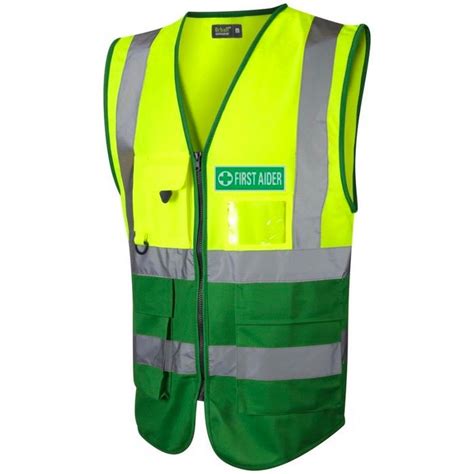 First Aid Hi Vis Hi Viz High Visibility Reflective Safety Vest