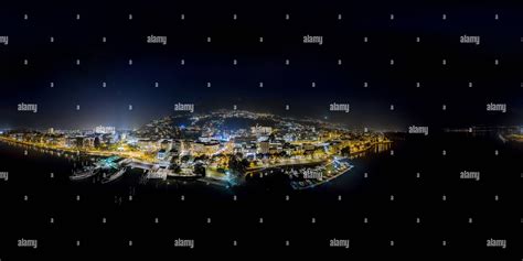 360° View Of Locarno Switzerland By Night Alamy