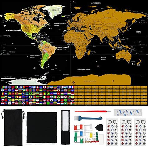 Scratch Off Map of The World - Nostalgish