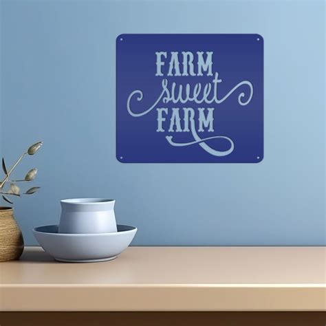 Farm Sweet Farm Wall Decor Farmhouse Wall Art Farm Home Decor Rust Speed Fabrication