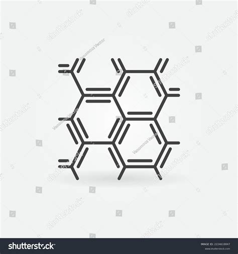 Hexagonal Chemical Formula Vector Chemistry Concept Stock Vector ...