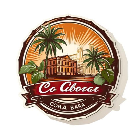 Premium Vector Sticker Vector Logo Cuba Libre Vector White Background