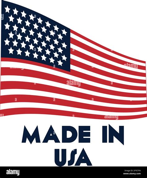 made in USA flag Stock Vector Image & Art - Alamy