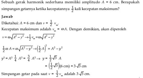 Contoh Soal Pilihan Ganda Gerak Harmonik Sederhana Dan Penyelesaiannya Dikte Id