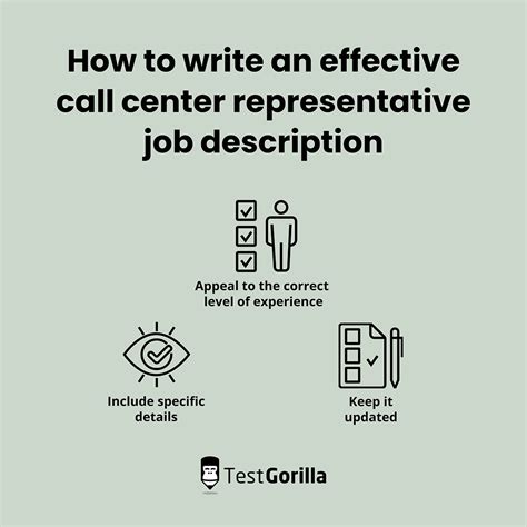 Write A Call Center Representative Job Description Tg