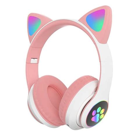 Cute Cat Ears Headphones Pastel Kitten Headphones Cat Ear Headset Cat Ear Headphones