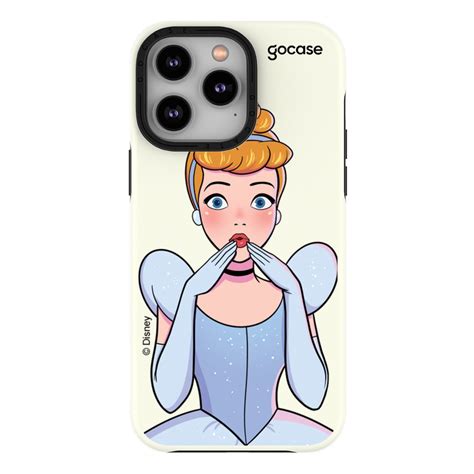 Capa Capinha Gocase Dupla Branca Para IPhone 14 Plus Pro Max Disney