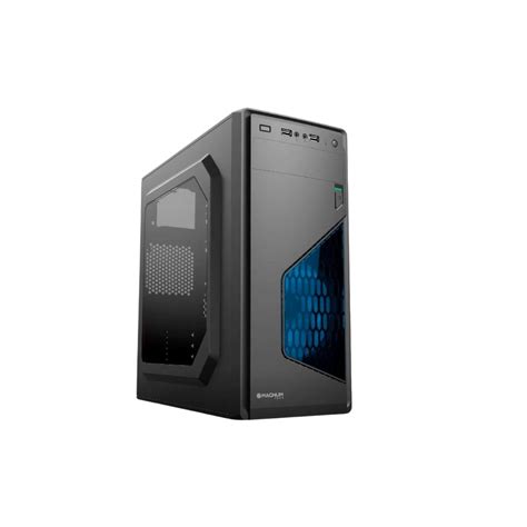 GABINETE GAMER MAGNUM TECH 436B FANLED Azul Venta De Computadoras