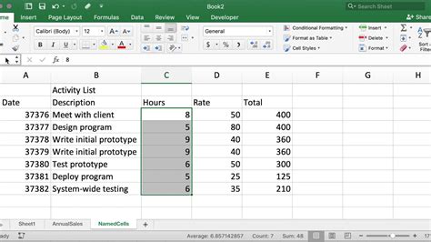 Using Named Cells In Excel YouTube