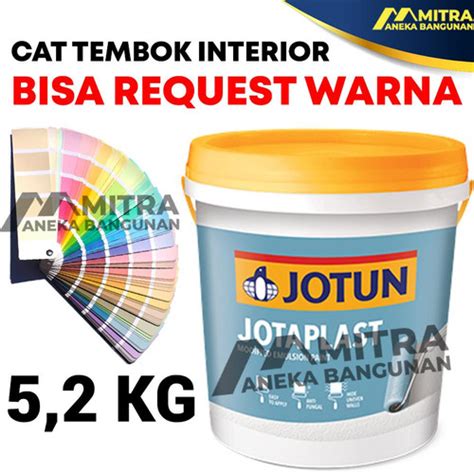 Jual Cat Tembok Jotun Jotaplast 3 5 Liter 5 2 Kg Bisa Custom Warna